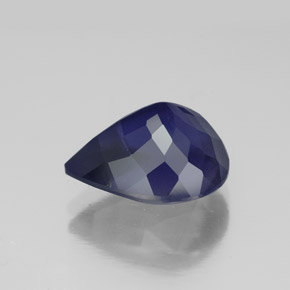 Iolite Gemstone in 11.9 x 9.8 mm Size for Sale, Iolite Stone in Royal Blue Color