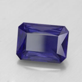 5.19 ct Blue Iolite Stone, Natural Iolite in Octagon / Scissor Cut Shape for Sale
