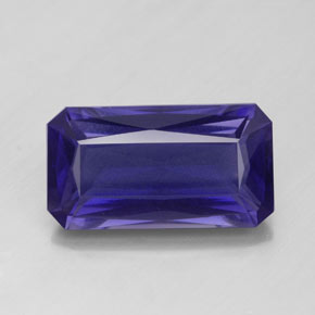 5.74 ct Blue Iolite Gemstone, Iolite Gem in Octagon / Scissor Cut Shape for Sale.