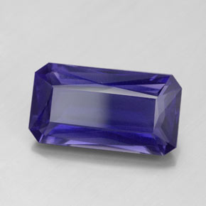 5.74 ct Blue Iolite Stone, Natural Iolite in Octagon / Scissor Cut Shape for Sale