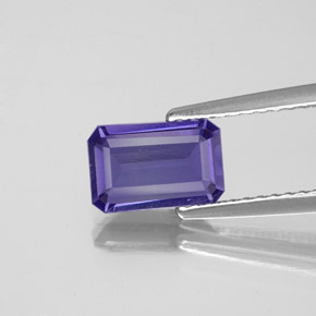 0.88 ct Blue Iolite Gemstone, Iolite Gem in Octagon Facet Shape for Sale.