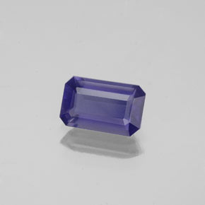0.83 ct Blue Iolite Stone, Natural Iolite in Octagon Facet Shape for Sale
