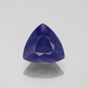1.57 ct Blue Iolite Gemstone, Iolite Gem in Trillion Facet Shape for Sale.