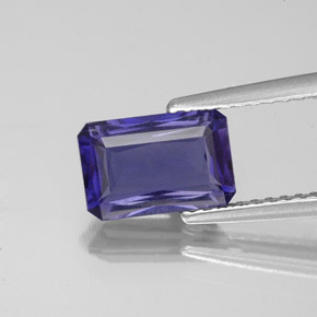 1.28 ct Blue Iolite Gemstone, Iolite Gem in Octagon / Scissor Cut Shape for Sale.