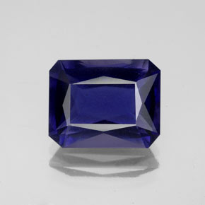 4.04 ct Blue Iolite Gemstone, Iolite Gem in Octagon / Scissor Cut Shape for Sale.