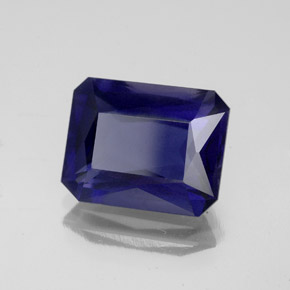 4.04 ct Blue Iolite Stone, Natural Iolite in Octagon / Scissor Cut Shape for Sale