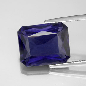 5.55 ct Blue Iolite Gemstone, Iolite Gem in Octagon / Scissor Cut Shape for Sale.