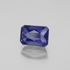 1.30 ct Blue Iolite Stone, Natural Iolite in Octagon / Scissor Cut Shape for Sale
