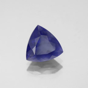 1.70 ct Blue Iolite Stone, Natural Iolite in Trillion Facet Shape for Sale