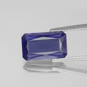 2.62 ct Blue Iolite Gemstone, Iolite Gem in Octagon / Scissor Cut Shape for Sale.