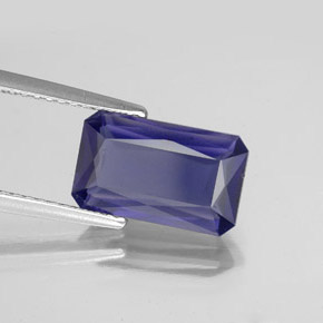 2.62 ct Blue Iolite Stone, Natural Iolite in Octagon / Scissor Cut Shape for Sale
