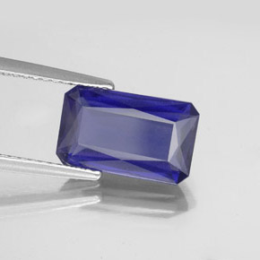 2.80 ct Blue Iolite Stone, Natural Iolite in Octagon / Scissor Cut Shape for Sale