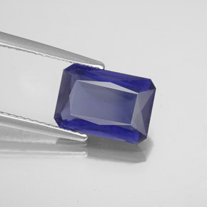 2.37 ct Blue Iolite Stone, Natural Iolite in Octagon / Scissor Cut Shape for Sale