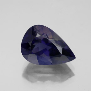 3.88 ct Blue Iolite Gemstone, Iolite Gem in Pear Facet Shape for Sale.