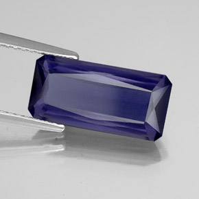 3.39 ct Blue Iolite Stone, Natural Iolite in Octagon / Scissor Cut Shape for Sale