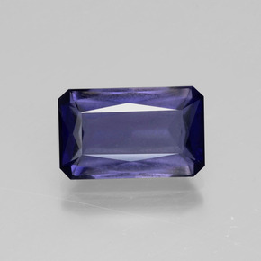3.41 ct Blue Iolite Gemstone, Iolite Gem in Octagon / Scissor Cut Shape for Sale.