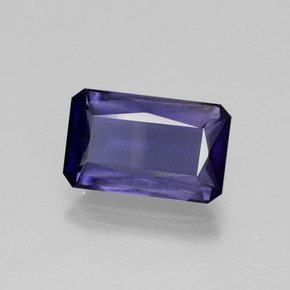 3.41 ct Blue Iolite Stone, Natural Iolite in Octagon / Scissor Cut Shape for Sale