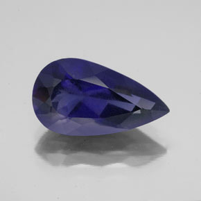 3.5ct Pear Facet Violet Blue Iolite for sale thumb image of 3.5ct Pear Facet Violet Blue Iolite (ID: 342148)