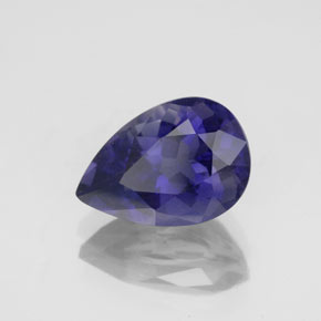 1.83 ct Blue Iolite Stone, Natural Iolite in Pear Facet Shape for Sale