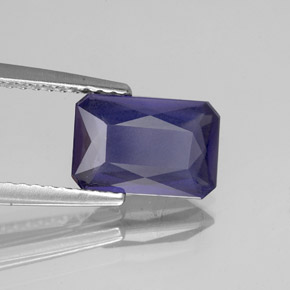 1.36 ct Blue Iolite Stone, Natural Iolite in Octagon / Scissor Cut Shape for Sale