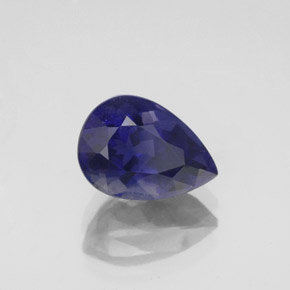 2.03 ct Blue Iolite Stone, Natural Iolite in Pear Facet Shape for Sale
