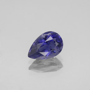 1.18 ct Blue Iolite Gemstone, Iolite Gem in Pear Facet Shape for Sale.