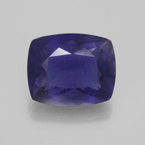 4.20 ct Blue Iolite Gemstone, Iolite Gem in Cushion-Cut Shape for Sale.