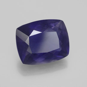 4.20 ct Blue Iolite Stone, Natural Iolite in Cushion-Cut Shape for Sale