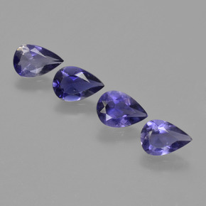 0.5ct Pear Facet Violet Blue Iolite Gem for sale 0.5ct Pear Facet Violet Blue Iolite Gem (ID: 410648)
