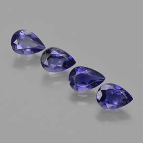 0.6ct Pear Facet Violet Blue Iolite Gem for sale 0.6ct Pear Facet Violet Blue Iolite Gem (ID: 410650)