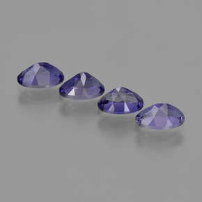 Iolite Gemstones in 6 x 4 mm (calibrated) Size for Sale, Iolite Stones in Deep Purple Color