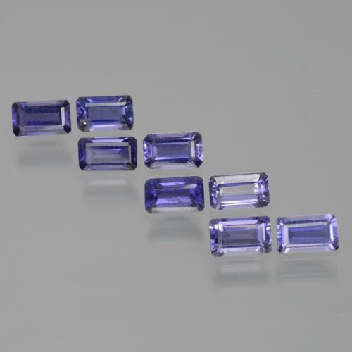 2.17 ctw Blue Iolite Stones, Natural Iolite in Octagon Facet Shape for Sale