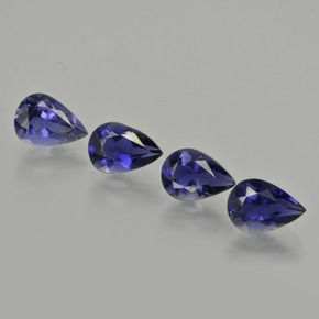 0.6ct Pear Facet Violet Blue Iolite Gem for sale 0.6ct Pear Facet Violet Blue Iolite Gem (ID: 412738)