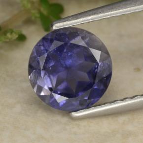 1ct Round Facet Violet Blue Iolite for sale thumb image of 1ct Round Facet Violet Blue Iolite (ID: 474411)