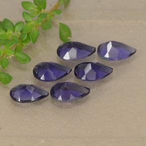 Iolite Gemstones in 6 x 4 mm (calibrated) Size for Sale, Iolite Stones in Bluish Violet Color