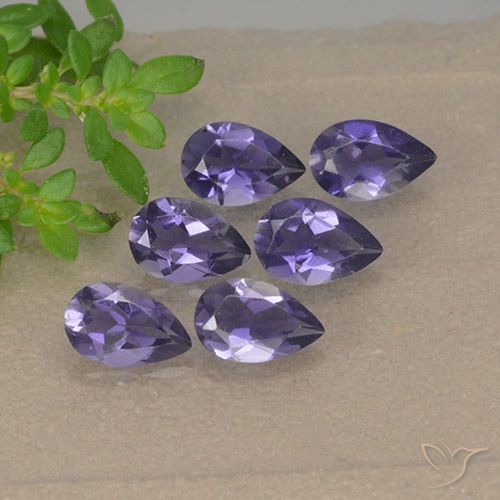 1.65 ct Pear Cut Iolite, 5.9 x 3.8 mm From Madagascar, Photo A