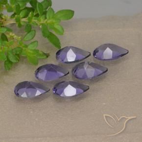 Iolite Gemstones in 5.9 x 3.8 mm Size for Sale, Iolite Stones in Medium Violet Color