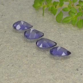 Iolite Gemstones in 6 x 4 mm (calibrated) Size for Sale, Iolite Stones in Deep Purple Color