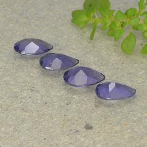 Iolite Gemstones in 6 x 4 mm (calibrated) Size for Sale, Iolite Stones in Deep Purple Color