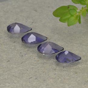 Iolite Gemstones in 6.2 x 4.2 mm Size for Sale, Iolite Stones in Dark Bluish Purple Color