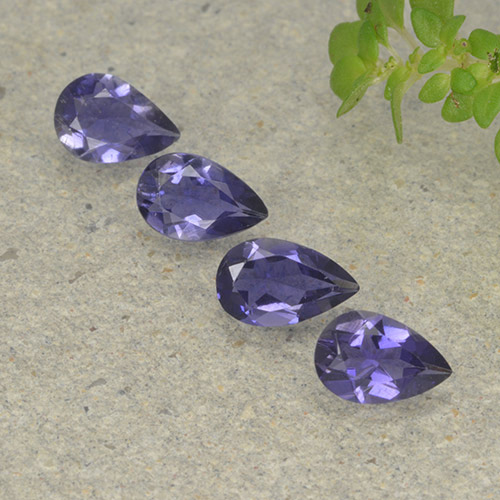 0.3ct Pear Facet Violet Blue Iolite Gem for sale 0.3ct Pear Facet Violet Blue Iolite Gem (ID: 498025)