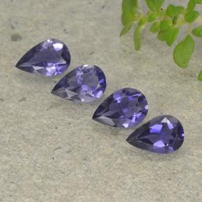 0.3ct Pear Facet Violet Blue Iolite for sale thumb image of 0.3ct Pear Facet Violet Blue Iolite (ID: 498027)