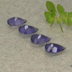 Iolite Gemstones in 6 x 4 mm (calibrated) Size for Sale, Iolite Stones in Deep Purple Color