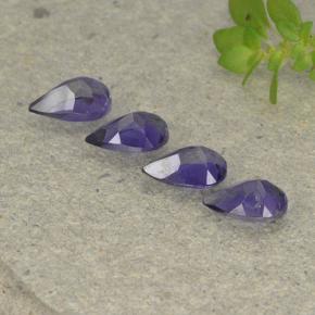 Iolite Gemstones in 6 x 4 mm (calibrated) Size for Sale, Iolite Stones in Deep Purple Color