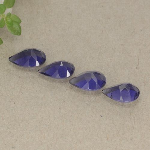 Iolite Gemstones in 6 x 6 mm (calibrated) Size for Sale, Iolite Stones in Deep Violet Color