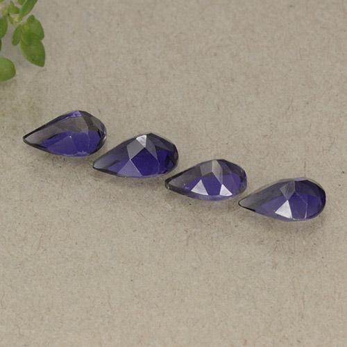 Iolite Gemstones in 6.1 x 3.2 mm Size for Sale, Iolite Stones in Dark Violet Color