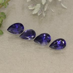0.1ct Pear Facet Violet Blue Iolite for sale thumb image of 0.1ct Pear Facet Violet Blue Iolite (ID: 498087)
