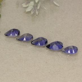Iolite Gemstones in 6 x 4 mm (calibrated) Size for Sale, Iolite Stones in Deep Violet Color