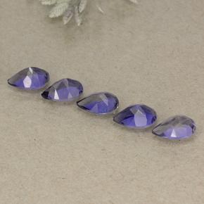 Iolite Gemstones in 6 x 4 mm (calibrated) Size for Sale, Iolite Stones in Dark Violet Color