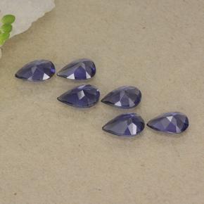 Iolite Gemstones in 6 x 4 mm (calibrated) Size for Sale, Iolite Stones in Eggplant Violet Color